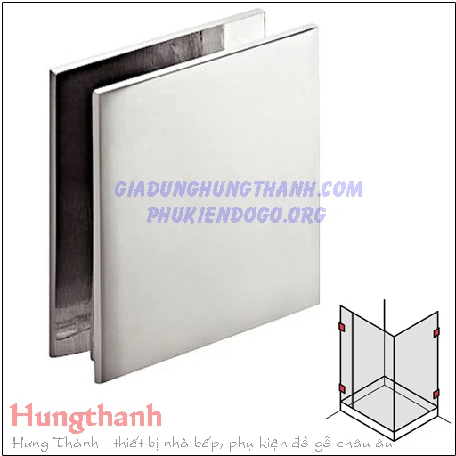 Kẹp sàn – kính cabin tắm Hafele 981.00.562