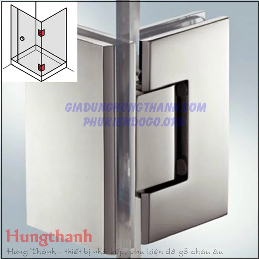 Bản lề kính – kính cabin tắm 90 độ Hafele 981.00.532