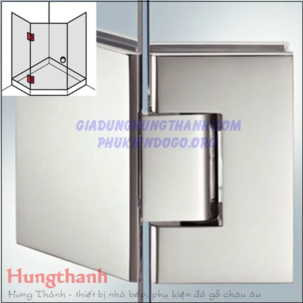 Bản lề kính – kính cabin tắm 135 độ Hafele 981.00.522