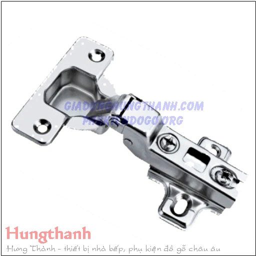 Bản lề giảm chấn Hafele Metalla A cong vừa 311.88.511 (kèm đế)