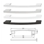 (214/96mm) Tay nắm tủ HAFELE, H1345 110.34.227 110.34.627 110.34.328 110.34.327