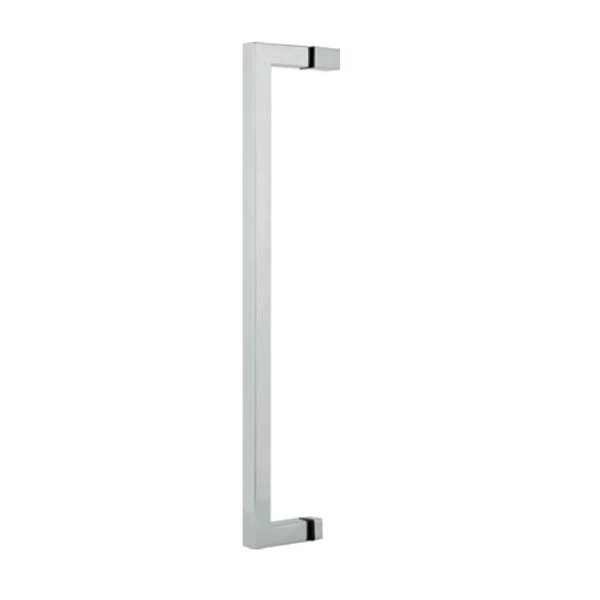 (450, 500, 550mm) Tay nắm vuông phòng tắm kính HAFELE (inox bóng)