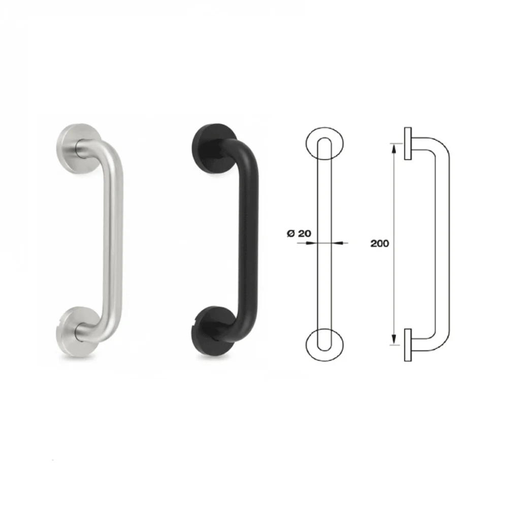 (CC.200mm) Tay nắm kéo HAFELE 902.20.194 903.12.573 chữ “D”
