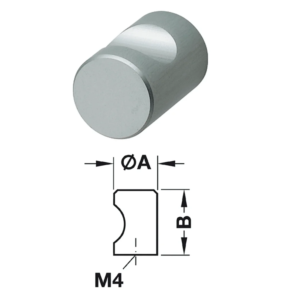 Quả nắm tủ HAFELE 135.95.903 (nhôm)