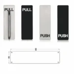 (Pull, Push) Bảng đẩy và kéo cửa HAFELE 987.11.240 987.11.340 987.11.203 987.11.303