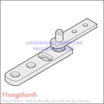 Trục quay dưới cho cửa xếp 50kg Hafele 407.58.011