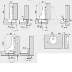 (15-24mm,107°) Bản lề tủ Blum không giảm chấn 75T1550 7096875 75T1650 3564773 75T1750 6119950 (Nikel, CLIP top)