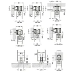 (50-120kg, 500mm) Cửa trượt HAFELE 941.25.044 Slido Classic 120-I D-line11 120I