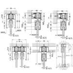 (50-120kg, 120-L) Cửa trượt kính HAFELE 120-L Slido Classic