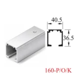 (2-6m, 160-P/O/K) Ray trượt đơn HAFELE 941.62.721 cho cửa trượt Slido Classic 160-P D-line11