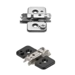 (0mm, 3D) Đế bản lề Blum chữ thập 173H7100 8748653 173H7100 2509289  (Nikel/Onyx black)
