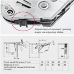 (H650mm) Tay nâng HAFELE Free Flap 3.15