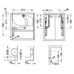 (E-drive FREE SWING) Tay nâng điện HAFELE 372.29.715 FREE SWING