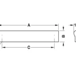 (84-372mm) Tay nắm tủ HAFELE 155.01.115 155.01.101 155.01.103 155.01.104 155.01.105 155.01.106 155.01.107 (nhôm)