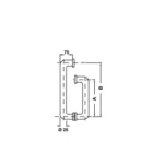 (275 x 425mm) Tay nắm kéo phòng tắm kính HAFELE 903.04.151 (Inox304 bóng)