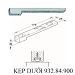 Bas kẹp dưới bản lề sàn HAFELE 932.84.900