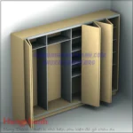 (Fold VF 40kg) Cửa tủ trượt xếp HAFELE 409.61.000 Slide Fold 40 MF Flex