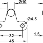 (60N) Pittong nâng cánh HAFELE 373.82.906 (60N)