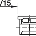 Ốc cam liên kết HAFELE MINIFIX 15 262.26.533 262.26.534 (không vành)