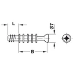 Vít cam HAFELE MINIBOLT 262.28.642 262.28.624