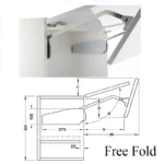 (H910mm, 20.9kg) Tay nâng cánh đôi HAFELE Free Fold