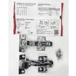 (SM,110º,GC,inox) Bản lề tủ HAFELE giảm chấn 315.07.114  (trùm nửa)