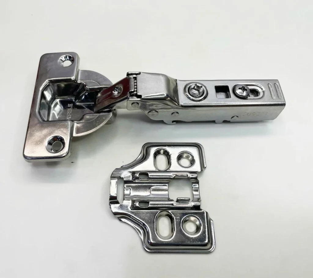 (SM,98º,GC,inox ) Bản lề tủ HAFELE 334.15.000 (Trùm nửa,gỗ dày, inox304)