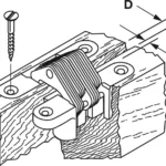 Bản lề âm HAFELE 341.07.527, góc mở 180 độ (Màu đồng)