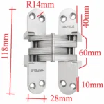 (45kg) Bản lề âm HAFELE 341.07.972 (inox mờ)