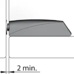 (Dài,Ø16x78mm) Đế nêm nhấn mở HAFELE 356.12.527 356.12.327 356.12.727