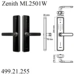 (120mm) Khoá điện tử vân tay HAFELE ML2501W 499.21.225 (Zenith)