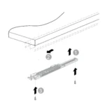 (IF 50) Giảm chấn cửa trượt HAFELE 401.30.400 cho cửa trượt Slido Classic 50 IF