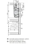 (F-FOLD61 50A) Cơ cấu mở tự động HAFELE 409.36.012 409.36.013