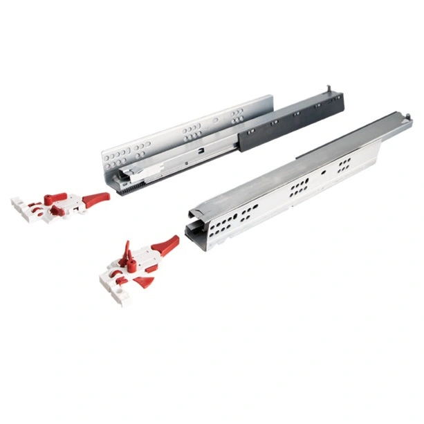 (270-550mm, nhấn mở, 30kg) Ray trượt âm HAFELE nhấn mở, mở toàn phần, không giảm chấn