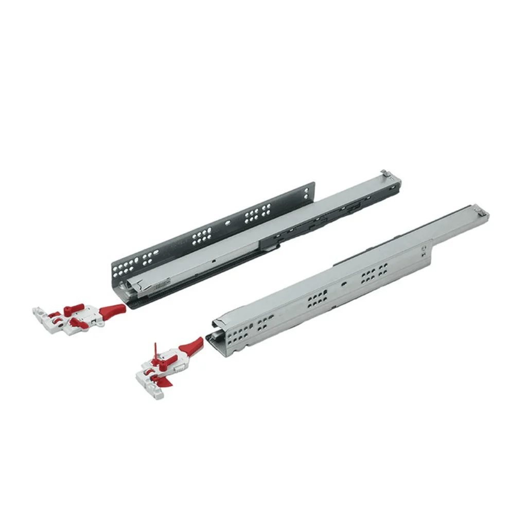 (450-550mm, GC, 50kg) Ray trượt âm HAFELE giảm chấn, mở toàn phần, tải trọng 50kg