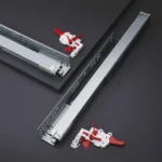 (450-550mm, GC, 50kg) Ray trượt âm HAFELE giảm chấn, mở toàn phần, tải trọng 50kg