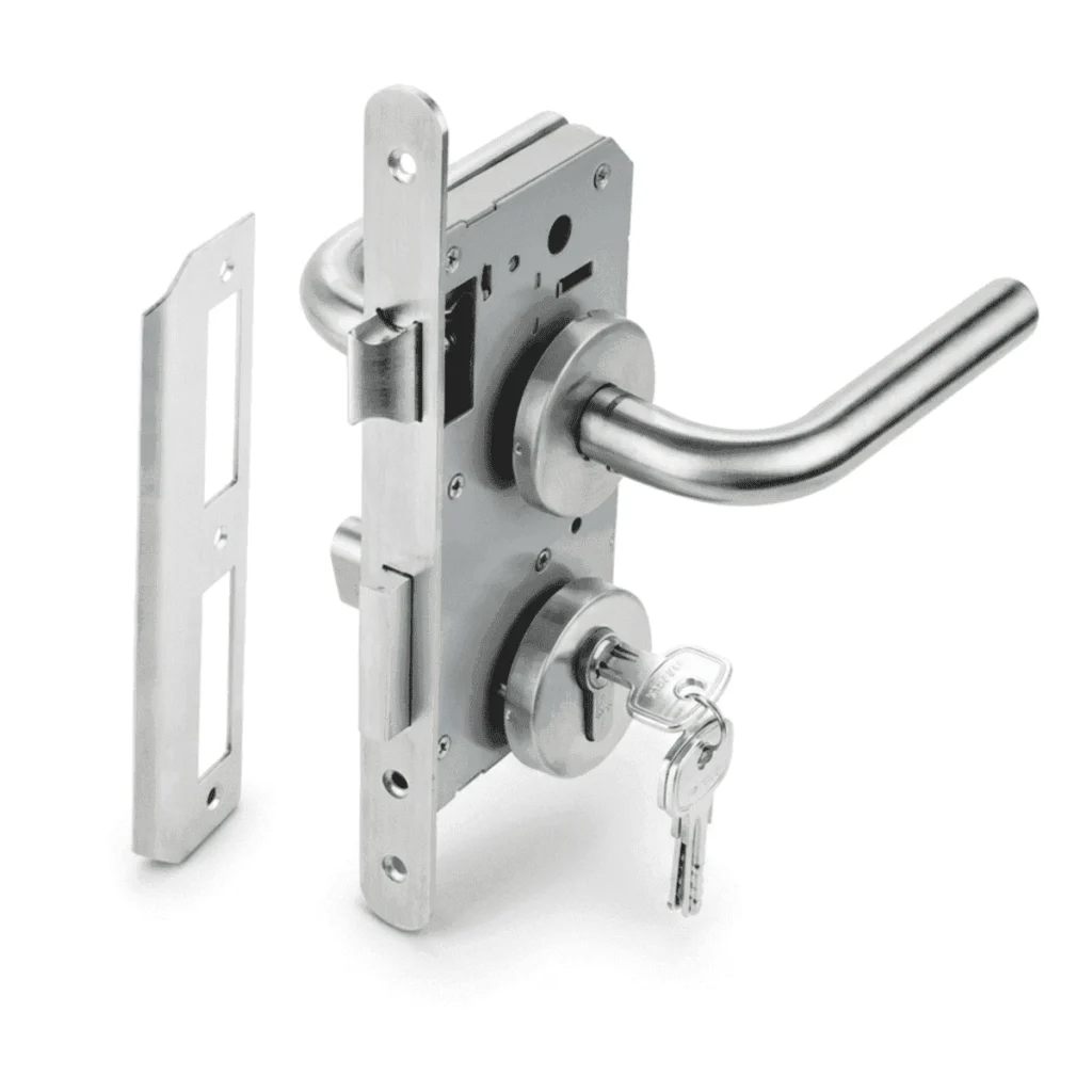 (55/72,65mm) Bộ khoá tay gạt HAFELE 499.62.505 (inox)