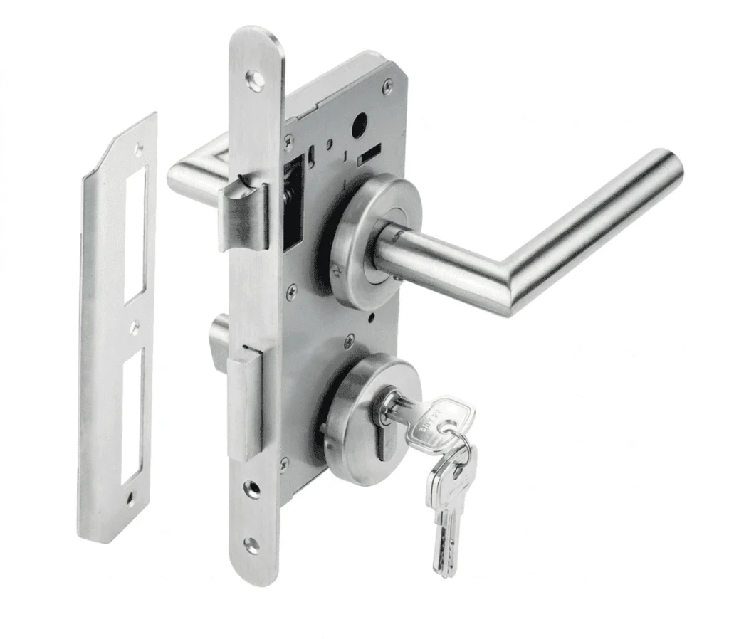 (55/72,65mm) Bộ khoá tay gạt HAFELE 499.62.504 (inox)