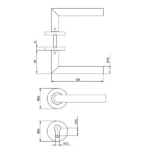 (DIY) Bộ tay gạt HAFELE 499.62.672 (inox304)