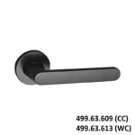 (SET B) Bộ tay nắm gạt HAFELE 499.63.609 499.63.613 (Đen mờ)