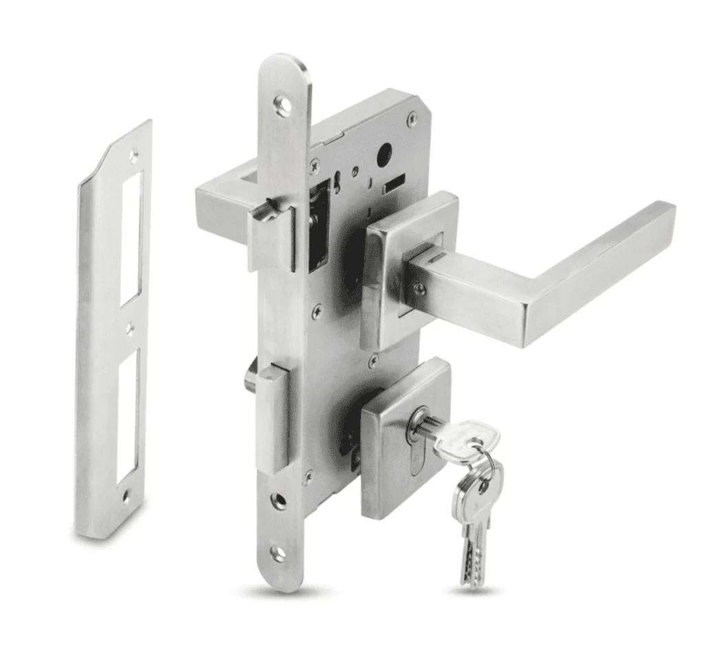 (55/72,65mm) Bộ khoá tay gạt HAFELE 499.63.803 (inox)