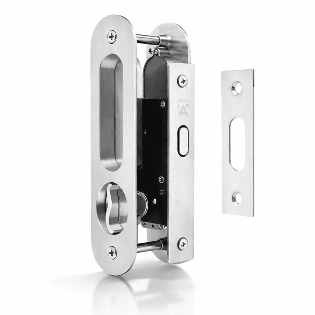 (DIY BS35mm, WC) Bộ khóa cửa trượt HAFELE 499.65.108 (Oval)