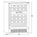 Tủ rượu 46 chai HAFELE HW-C129FB 533.17.011