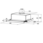 (60cm,440m3/h) Hút mùi HAFELE HC-H6021TS 533.86.812 (rút)