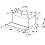 (70cm,800m3/h) Hút mùi HAFELE HH-SG70A 533.89.021 (Rút)