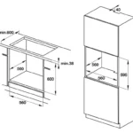 (65L) Lò nướng HAFELE  HO-KT60C 534.05.571 ( 500 Series, Gia nhiệt đối lưu)