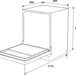 (60cm, mở cửa) Máy rửa bát HAFELE HDW-F601G 535.29.592 (độc lập)