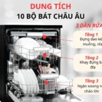 (55cm,UV) Máy rửa bát HAFELE HDW-T5551B 538.21.340 (Để bàn)