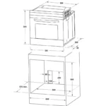 (65) Lò nướng HAFELE HO-2K65A 538.61.431 (200 Series, Gia nhiệt đối lưu)