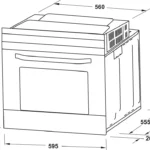 (70L) Lò nướng HAFELE HO-4K70A 538.61.451 (400 Series, Gia nhiệt đối lưu)
